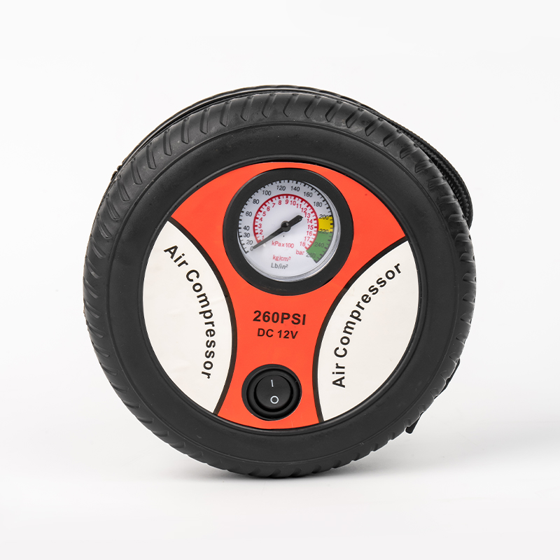 SX-213 Digital Mini Disc Shape Air Compressor for sykkel, baller og bildekk SX-213 Digital Mini Disc Shape Air Compressor for sykkel, baller og bildekk