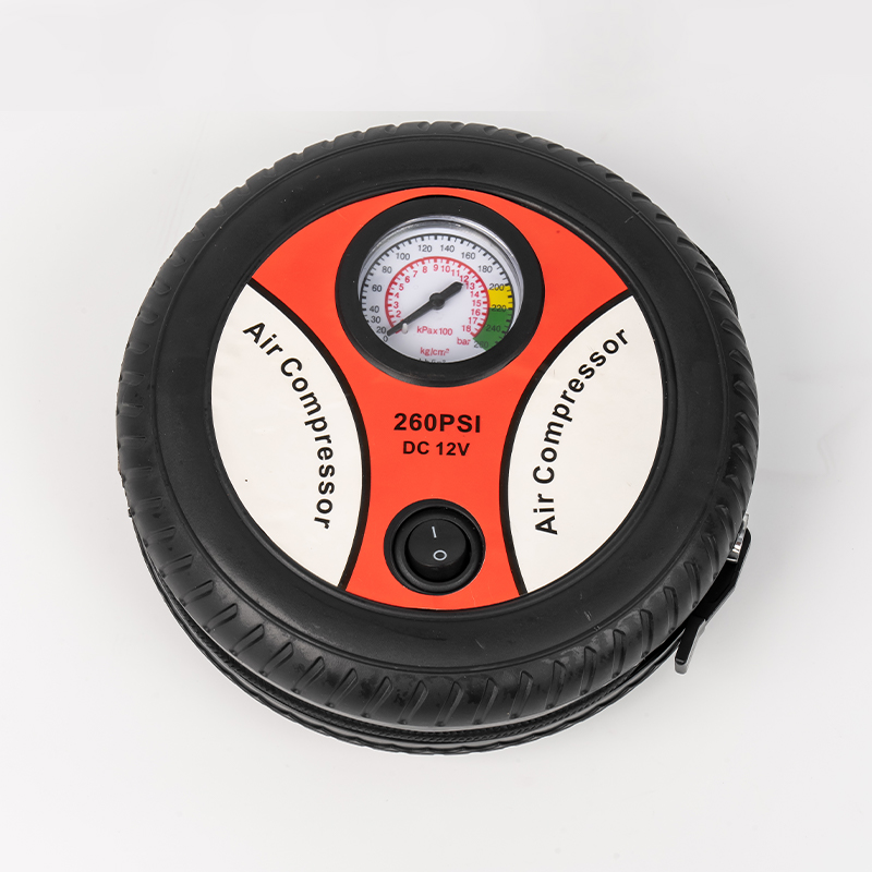 SX-213 Digital Mini Disc Shape Air Compressor for sykkel, baller og bildekk SX-213 Digital Mini Disc Shape Air Compressor for sykkel, baller og bildekk